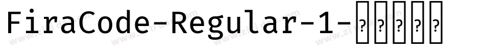 FiraCode-Regular-1字体转换