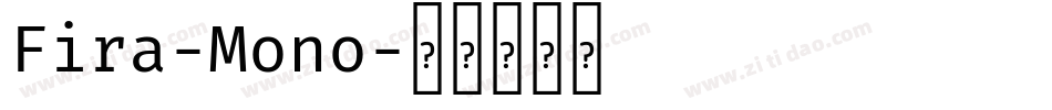 Fira-Mono字体转换