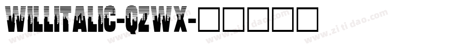 WillItalic-qZwx字体转换