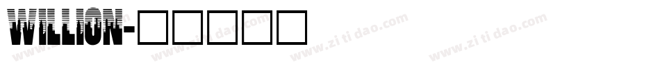 Willion字体转换