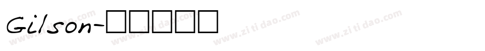Gilson字体转换