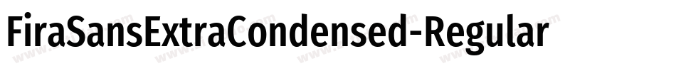 FiraSansExtraCondensed-Regular字体转换