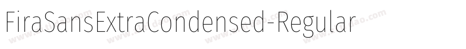 FiraSansExtraCondensed-Regular字体转换