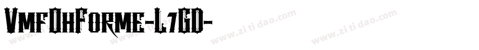 VmfOhForme-L7GD字体转换