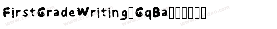 FirstGradeWriting-GqBa字体转换
