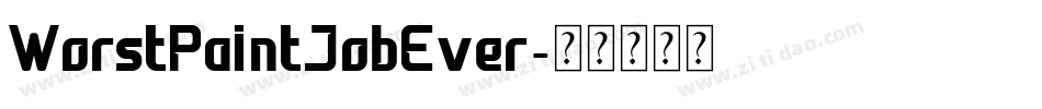 WorstPaintJobEver字体转换