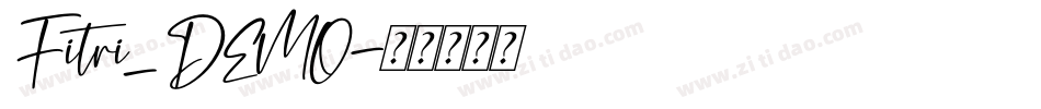 Fitri_DEMO字体转换
