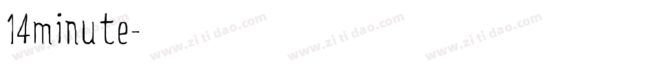 14minute字体转换