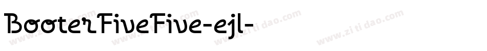 BooterFiveFive-ejl字体转换