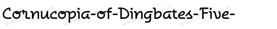 Cornucopia-of-Dingbates-Five字体转换