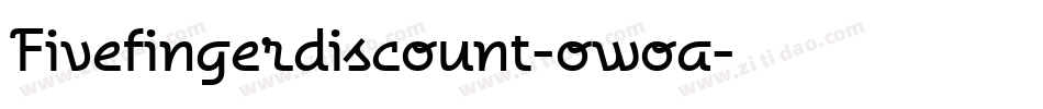 Fivefingerdiscount-owoa字体转换