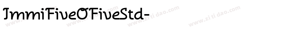 ImmiFiveOFiveStd字体转换