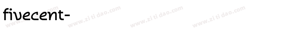 fivecent字体转换