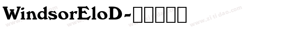 WindsorEloD字体转换