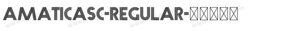 AmaticaSC-Regular字体转换