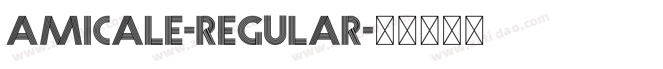 Amicale-Regular字体转换