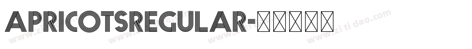 ApricotsRegular字体转换