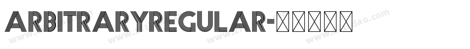 ArbitraryRegular字体转换
