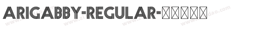 Arigabby-Regular字体转换
