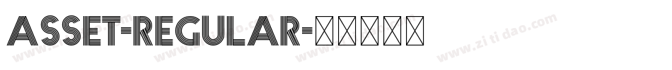 Asset-Regular字体转换