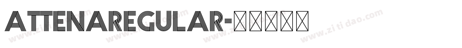AttenaRegular字体转换