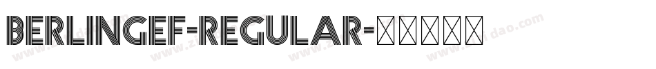 BerlingEF-Regular字体转换