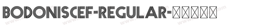 BodoniSCEF-Regular字体转换