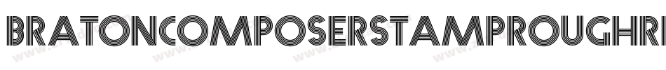 BratoncomposerstamproughRegular-PzgB字体转换