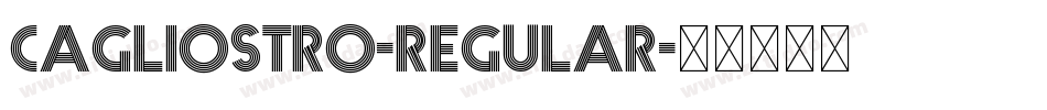 Cagliostro-Regular字体转换