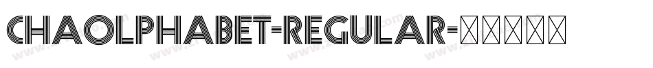 Chaolphabet-Regular字体转换
