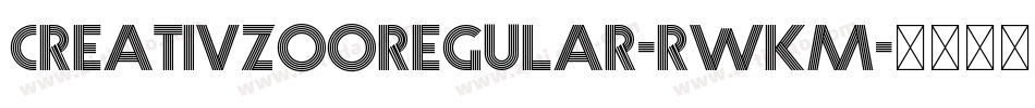 CreativzooRegular-RwKM字体转换