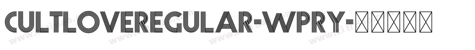 CultloveRegular-WpRY字体转换