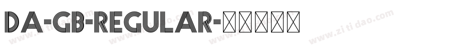 Da-GB-Regular字体转换