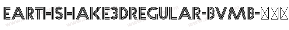 Earthshake3DRegular-BvMB字体转换