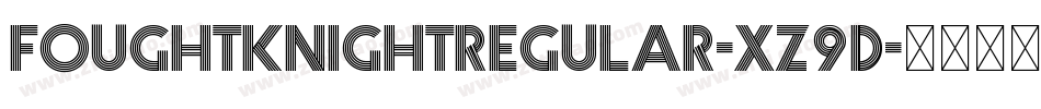 FoughtknightRegular-Xz9d字体转换