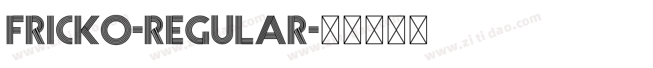 Fricko-Regular字体转换