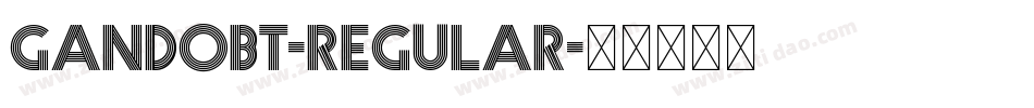 GandoBT-Regular字体转换