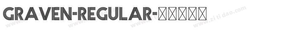 Graven-Regular字体转换