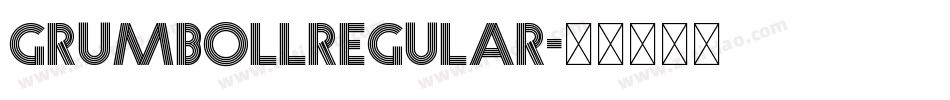 GrumbollRegular字体转换