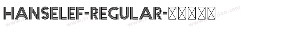 HanselEF-Regular字体转换