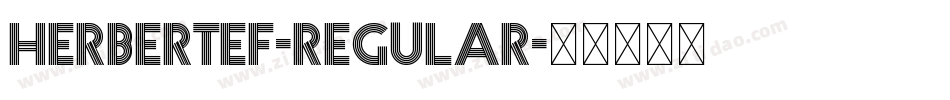 HerbertEF-Regular字体转换