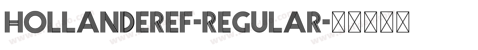 HollanderEF-Regular字体转换