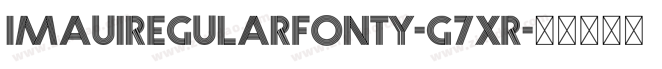 ImauiRegularFonty-g7xR字体转换