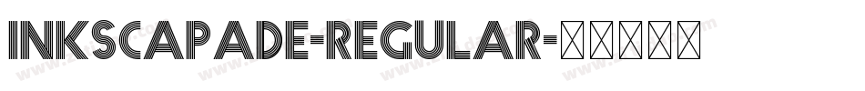 Inkscapade-Regular字体转换