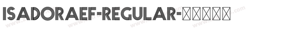 IsadoraEF-Regular字体转换