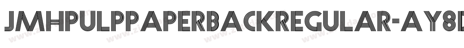 JmhpulppaperbackRegular-Ay8D字体转换