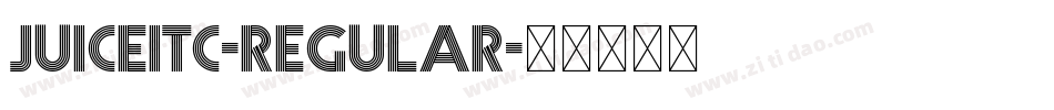 JuiceITC-Regular字体转换