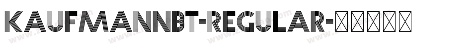 KaufmannBT-Regular字体转换