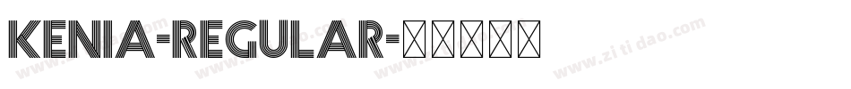Kenia-Regular字体转换