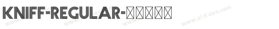 Kniff-Regular字体转换